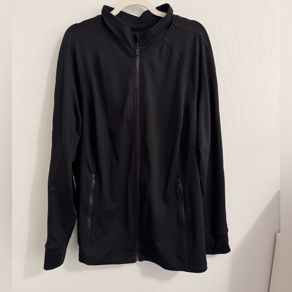 Torrid Black Full-Zip Lightweight Jacket  - active
